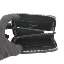 将图像加载到图库查看器中，CHANEL CC Logo Star Coin Purse BlackAP3728 Lambskin
