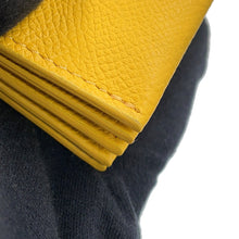 Load image into Gallery viewer, CELINE Accordion Card Case Yellow104323 Leather
