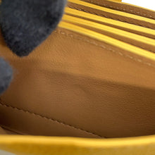 将图像加载到图库查看器中，CELINE Accordion Card Case Yellow104323 Leather
