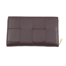 Load image into Gallery viewer, Bottega Veneta Maxi INTRECCIATO Cassette Zip-Around Wallet Long Wallet Grape651368VCQC15010 Leather
