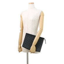 Load image into Gallery viewer, LOUIS VUITTON Pochette Voyage NoirN41696 Damier Graphite Size MM
