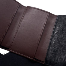 将图像加载到图库查看器中，CHANEL Matelasse Classic Small Flap Wallet BlackAP0230 Caviar Leather
