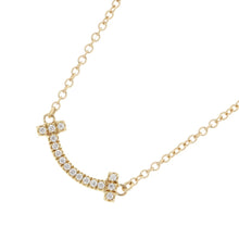 Load image into Gallery viewer, TIFFANY&amp;Co. T Smile Pendant Size Mini62617683 18K Yellow Gold
