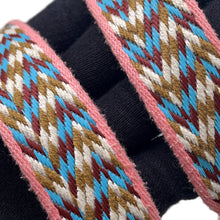 Load image into Gallery viewer, HERMES Bandouliere Rose d'Eté / White / Rouge Vif / Gold Canvas Swift Leather Size 4.4"x1"
