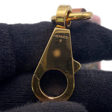 Load image into Gallery viewer, HERMES Bandouliere Rose d'Eté / White / Rouge Vif / Gold Canvas Swift Leather Size 4.4"x1"
