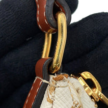 将图像加载到图库查看器中，CELINE Ava Handbag White/Tan10I602DS1.01TA PVC Calf Leather Size Mini
