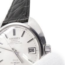 Load image into Gallery viewer, SEIKO King SEIKO Superior Chronometer Hi-Beat Medallion W37mm Stainless Steel Gold Plated Leather Silver Dial4502-8010

