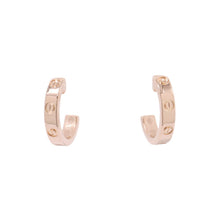 Load image into Gallery viewer, CARTIER Mini Love Earrings Size SmallB8029000 18K Pink Gold
