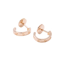 Load image into Gallery viewer, CARTIER Mini Love Earrings Size SmallB8029000 18K Pink Gold
