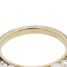 将图像加载到图库查看器中，TASAKI Liquid Sculpture Pearl Ring Size Approximately No. 10 K18YG Pt900
