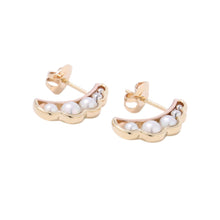 Load image into Gallery viewer, TASAKI Liquid Sculpture Pearl Earrings Pt900 K18YG K18PG
