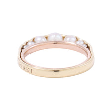 Load image into Gallery viewer, TASAKI Liquid Sculpture Pearl Ring Size Approximately No. 10 K18YG K18PG Pt900
