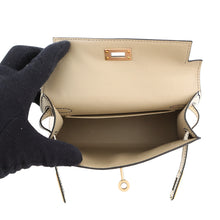 Load image into Gallery viewer, HERMES Mini Kelly2 SPO Gris Tourterelle/Nata Chevre Myzore Goatskin
