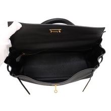 Load image into Gallery viewer, HERMES Kelly Retourne Black Togo Leather Size 35
