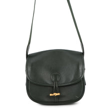 Load image into Gallery viewer, HERMES Duffle Shoulder Bag Green Box Calf Leather
