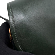 Load image into Gallery viewer, HERMES Duffle Shoulder Bag Green Box Calf Leather
