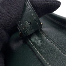 Load image into Gallery viewer, HERMES Duffle Shoulder Bag Green Box Calf Leather
