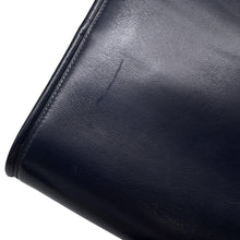 Load image into Gallery viewer, HERMES Wood Shoulder Bag Navy Box Calf Leather
