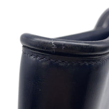 Load image into Gallery viewer, HERMES Wood Shoulder Bag Navy Box Calf Leather
