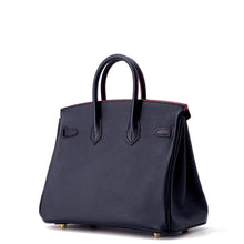 将图像加载到图库查看器中，HERMES Birkin Contour Blue Indigo/Rouge H Epsom Size 25
