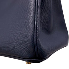 将图像加载到图库查看器中，HERMES Birkin Contour Blue Indigo/Rouge H Epsom Size 25
