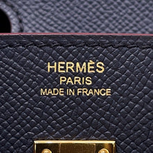 将图像加载到图库查看器中，HERMES Birkin Contour Blue Indigo/Rouge H Epsom Size 25
