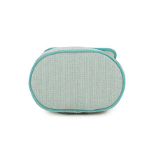 将图像加载到图库查看器中，HERMES Le Caban Backpack Marine/Menthe Cotton
