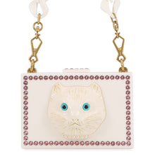 Load image into Gallery viewer, GUCCI Cat Shoulder Bag White500259 Plastic
