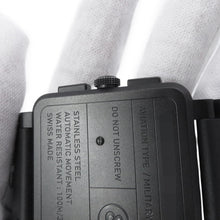 Load image into Gallery viewer, Bell&amp;Ross Heritage Chronograph ORANGELTD W42mm Stainless Steel Rubber Black DialBR 03-94HERI-CA
