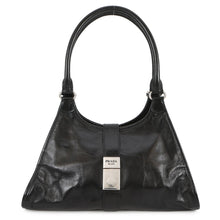 Load image into Gallery viewer, PRADA Hobo Bag Black1BG563 Leather Size Medium
