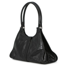 Load image into Gallery viewer, PRADA Hobo Bag Black1BG563 Leather Size Medium
