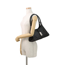 Load image into Gallery viewer, PRADA Hobo Bag Black1BG563 Leather Size Medium
