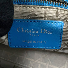 Load image into Gallery viewer, Dior Cannage Lady Dior Blue Leather Size Mini
