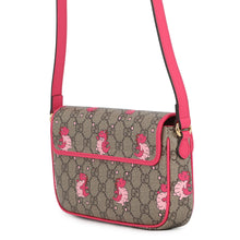 将图像加载到图库查看器中，GUCCI GG Supreme Dragon Shoulder Bag Beige/Pink774371 GG Supreme Leather
