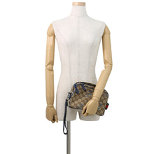 Load image into Gallery viewer, GUCCI GG Canvas Snake Shoulder Bag Beige/Navy817771 GG Canvas Leather
