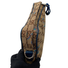 将图像加载到图库查看器中，GUCCI GG Canvas Snake Shoulder Bag Beige/Navy817771 GG Canvas Leather
