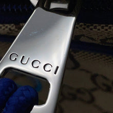 将图像加载到图库查看器中，GUCCI GG Canvas Snake Shoulder Bag Beige/Navy817771 GG Canvas Leather
