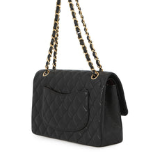 将图像加载到图库查看器中，CHANEL Matelasse Chain Shoulder Bag BlackA01112 Caviar Leather Size 25
