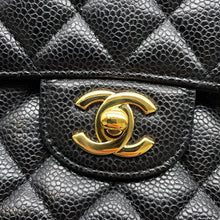 将图像加载到图库查看器中，CHANEL Matelasse Chain Shoulder Bag BlackA01112 Caviar Leather Size 25
