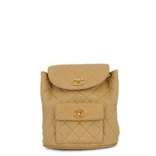 Load image into Gallery viewer, CHANEL Matelasse Backpack BeigeA10177 Lambskin
