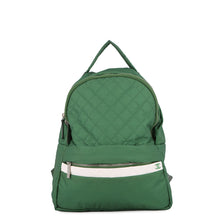 将图像加载到图库查看器中，CHANEL CC Logo Backpack Green Nylon
