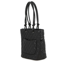 Load image into Gallery viewer, CHANEL Cambon line Tote Bag BlackA25167 Lambskin Patent Leather Size Medium
