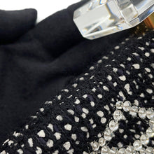 Load image into Gallery viewer, CHANEL Crystal Party Bag Black Tweed
