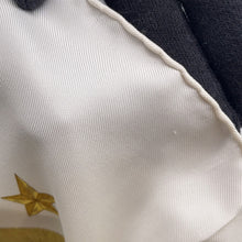 Load image into Gallery viewer, HERMES Carre ≪Saber Decorative Bag≫ Size 90 Ivory/Blue/Gold Silk100
