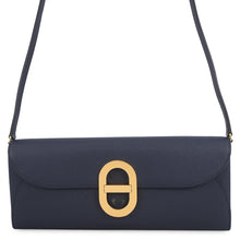 将图像加载到图库查看器中，HERMES Chaine d'Ancre Too Go Blue Indigo Epsom
