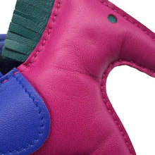 Load image into Gallery viewer, HERMES Rodeo Rose Purple/Blue Electric/Malachite Lambskin Size MM
