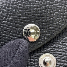 将图像加载到图库查看器中，HERMES Calvi Duo Black Epsom
