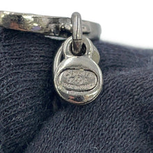 将图像加载到图库查看器中，CHANEL CC Logo ChainBracelet Black/Silver Metal Velvet Rhinestone Faux Pearl
