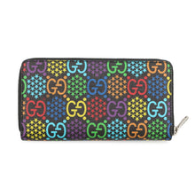 Load image into Gallery viewer, GUCCI GG Psychedelic Zip-Around Wallet Black/Multicolor601079 GG psychedelic
