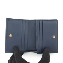 将图像加载到图库查看器中，GUCCI GG Marmont Double G Mini Wallet Blue/Multicolor466492 Denim/Leather
